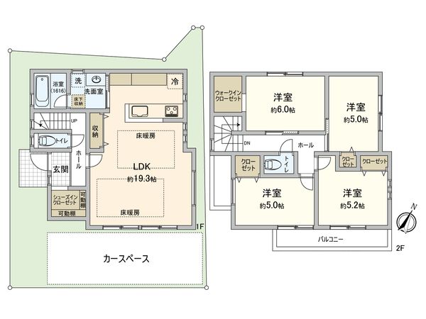国分寺市泉町1丁目 新築戸建 間取図(平面図) 間取図(平面図)