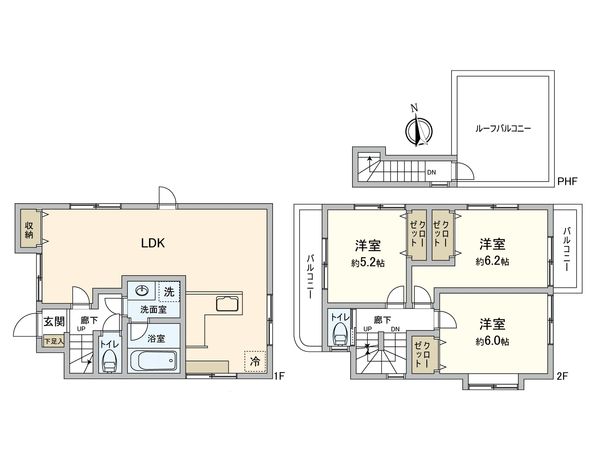 小平市上水南町2丁目 間取図(平面図)