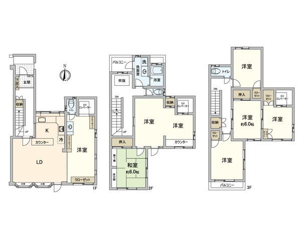 小平市学園東町1丁目 間取図(平面図)