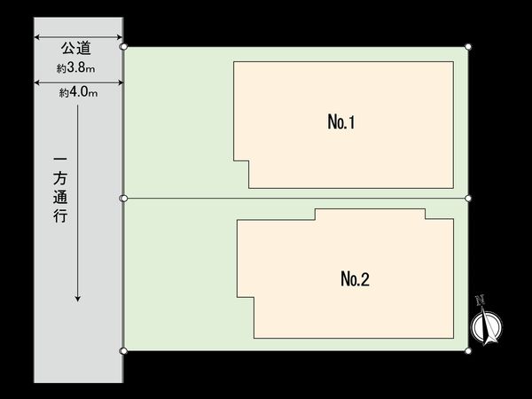 国分寺市新町2丁目 1号棟 区画図