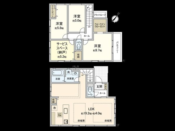 国分寺市戸倉2丁目 3号棟 間取図(平面図)