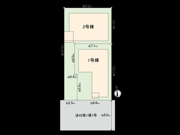 国立市富士見台1丁目 2号棟 全体区画図