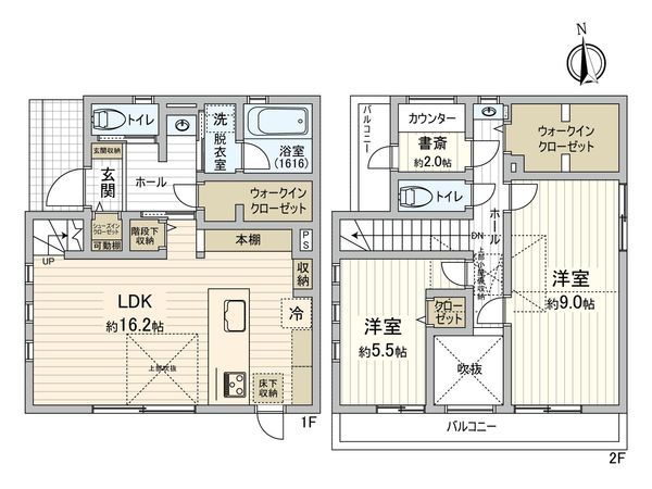 小平市上水南町2丁目 注文住宅 間取図(平面図) 小平市上水南町2丁目 注文住宅 間取図(平面図)