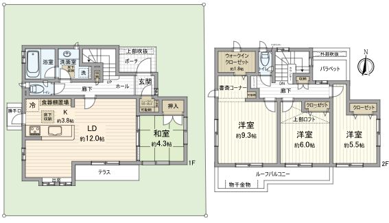 国分寺市東元町4丁目 戸建 間取図(平面図) 国分寺市東元町4丁目 戸建 間取図(平面図)