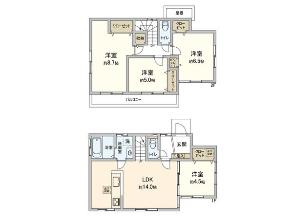 国分寺市戸倉4丁目 戸建 間取図(平面図) 国分寺市戸倉4丁目 戸建 間取図(平面図)