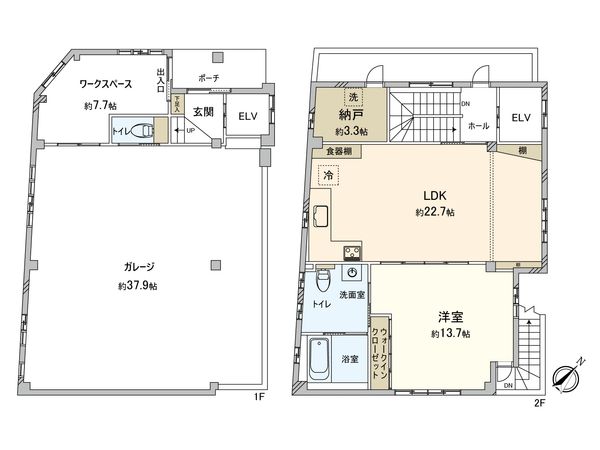 国分寺市東戸倉2丁目 戸建 間取図(平面図) 国分寺市東戸倉2丁目 戸建 間取図(平面図)