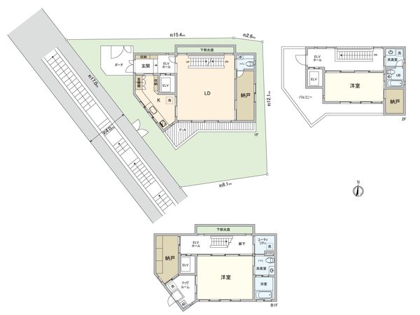 国分寺市南町2丁目戸建 間取図(平面図) 国分寺市南町2丁目戸建 間取図(平面図)