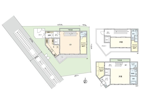 国分寺市南町2丁目戸建 間取図(平面図)