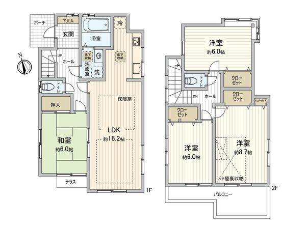 国分寺市南町1丁目 間取図(平面図) 国分寺市南町1丁目 間取図(平面図)
