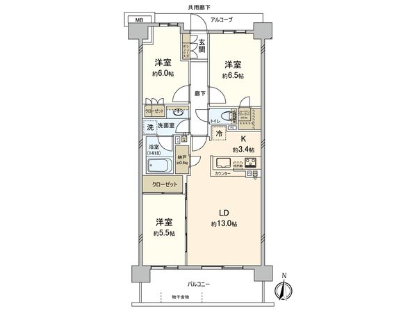 ザ・パークハウス国分寺四季の森 Ⅰ棟 間取図(平面図) ザ・パークハウス国分寺四季の森 Ⅰ棟 間取図(平面図)