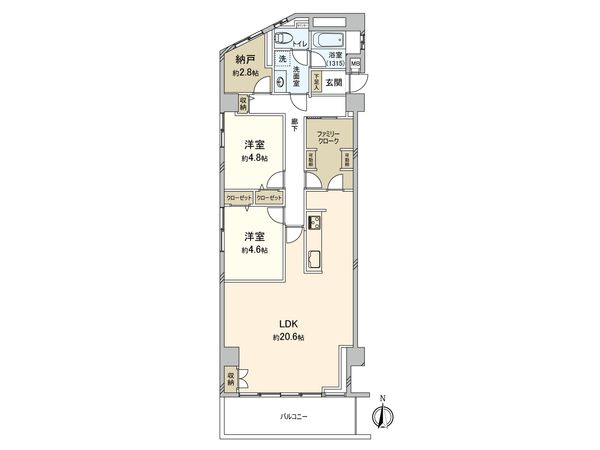 国分寺マンション 間取図(平面図) 国分寺マンション 間取図(平面図)