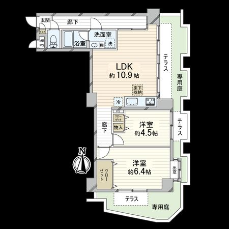 ライオンズマンション国分寺第三 間取図(平面図) ライオンズマンション国分寺第三 間取図(平面図)