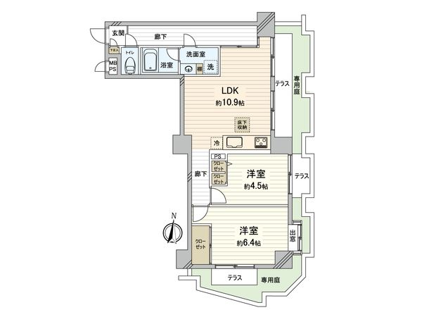 ライオンズマンション国分寺第三 間取図(平面図) ライオンズマンション国分寺第三 間取図(平面図)