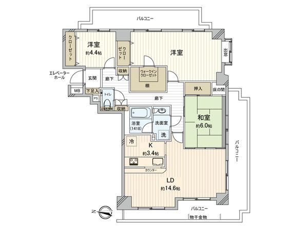 カーサ国分寺 間取図(平面図)
