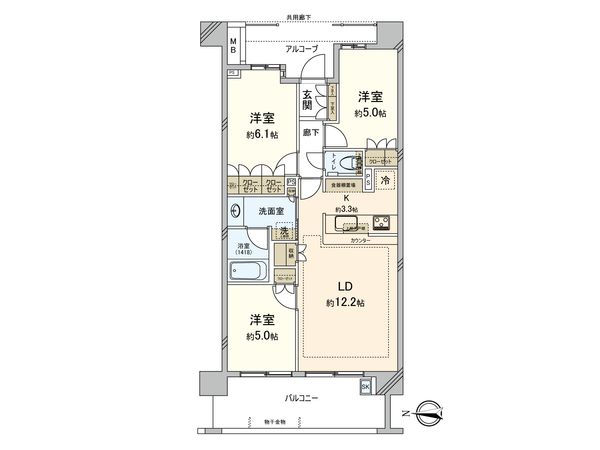 パークシティ国分寺 間取図(平面図) パークシティ国分寺 間取図(平面図)