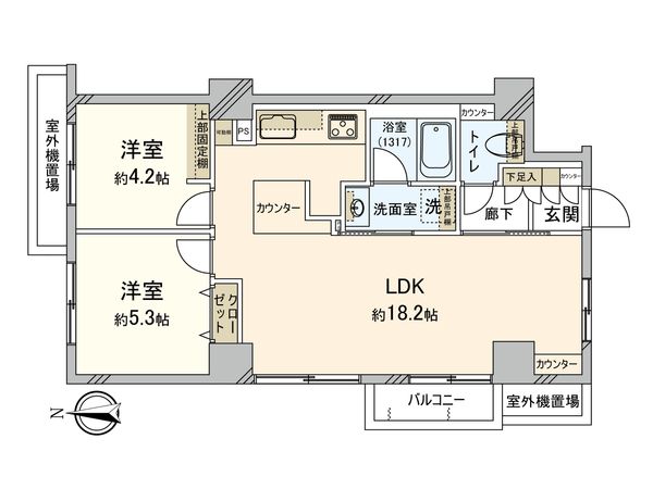 リノア三鷹 間取図(平面図)