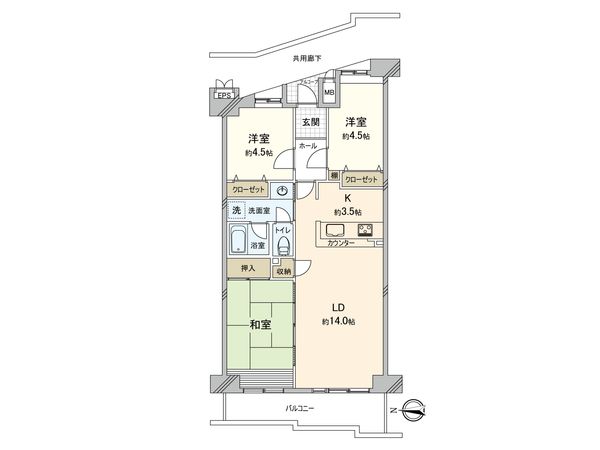 西国分寺レガ 間取図(平面図) 西国分寺レガ 間取図(平面図)