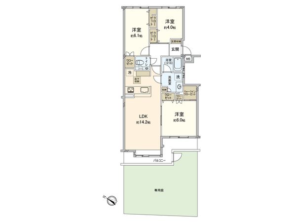 西国分寺パーク・ホームズ 間取図(平面図)