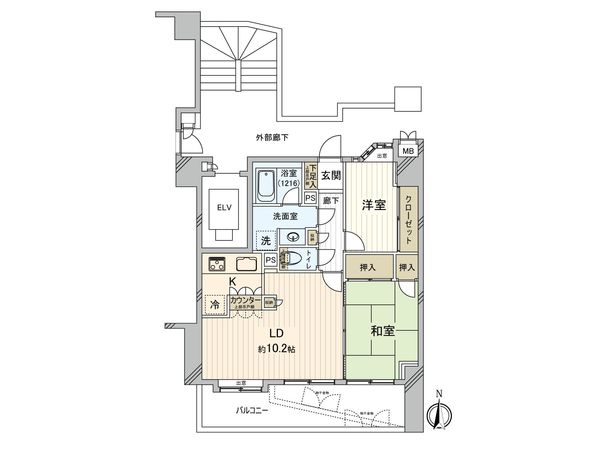 コスモ国分寺南町 間取図(平面図)