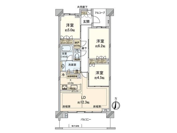パークシティ国分寺 間取図(平面図)