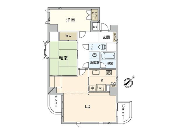 ロイヤル多摩蘭坂ハイツ 間取図(平面図)