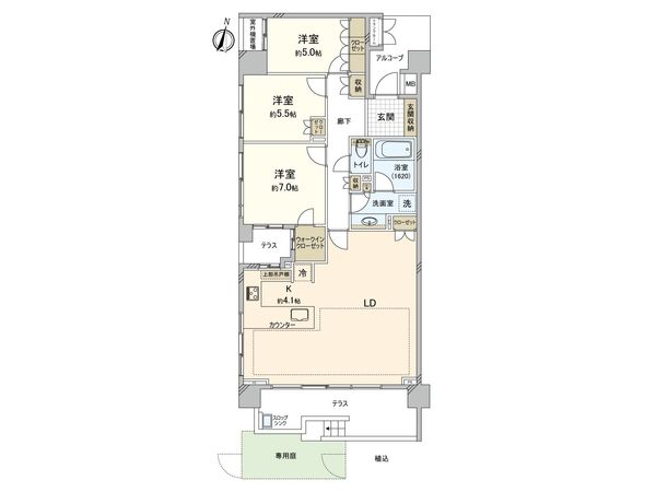 ザ・ライオンズ武蔵国分寺公園 間取図(平面図)