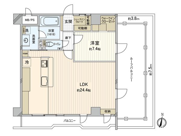 ライオンズマンション三鷹駅前通り 間取図