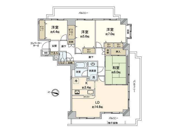 カーサ国分寺 間取図(平面図)