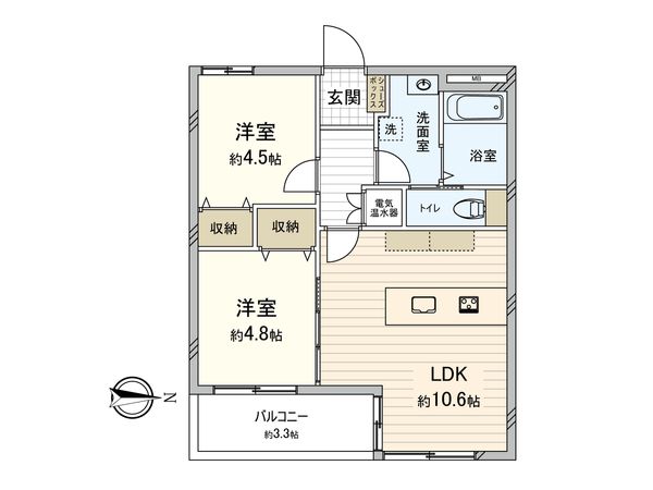 ライオンズマンション一橋学園 間取図(平面図) ライオンズマンション一橋学園 間取図(平面図)