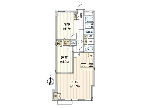 国分寺マンション 間取図(平面図)
