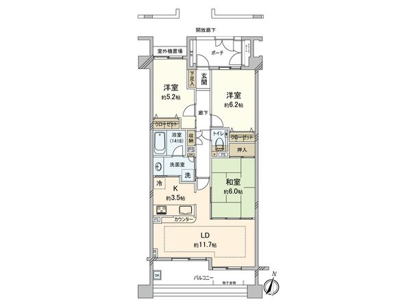 ファミールレジデンシア国分寺 間取図(平面図)
