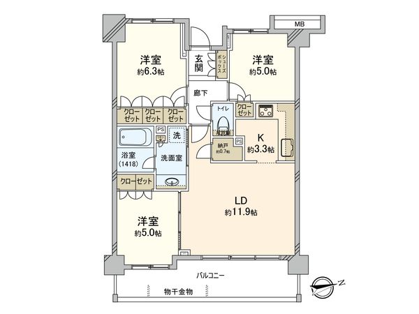 BELISTA国分寺 間取図(平面図) BELISTA国分寺 間取図(平面図)