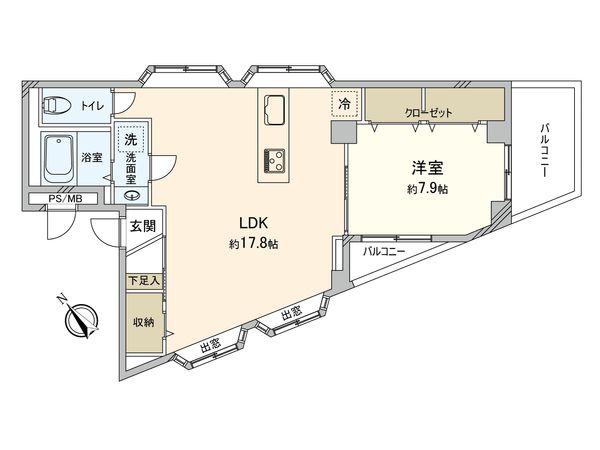 ビッグ武蔵野国分寺 間取図(平面図)