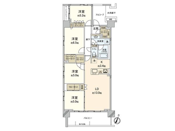 ルフォンソレイユ小平小川町 間取図(平面図) ルフォンソレイユ小平小川町 間取図(平面図)