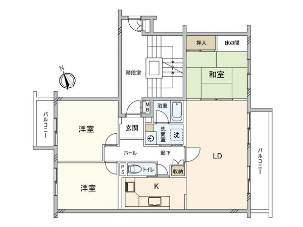 エステート上水本町 間取図(平面図) エステート上水本町 間取図(平面図)