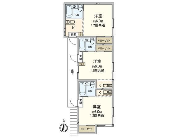 カーサノーブル 間取図(平面図) カーサノーブル 間取図(平面図)