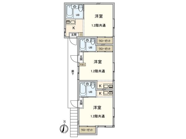 カーサノーブル 間取図(平面図) カーサノーブル 間取図(平面図)