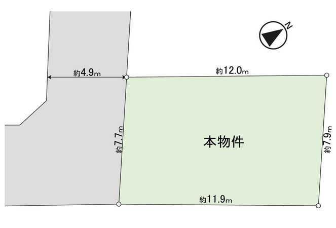 武蔵野市八幡町3丁目 土地 区画図 武蔵野市八幡町3丁目 土地 区画図