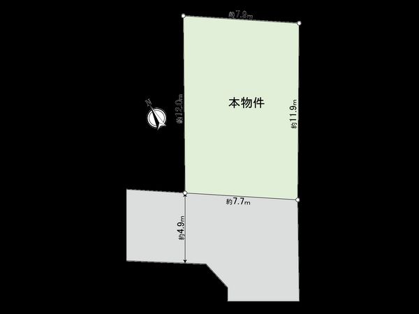 武蔵野市八幡町3丁目 土地 区画図 武蔵野市八幡町3丁目 土地 区画図