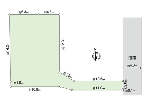三鷹市上連雀2丁目 土地 区画図 三鷹市上連雀2丁目 土地 区画図