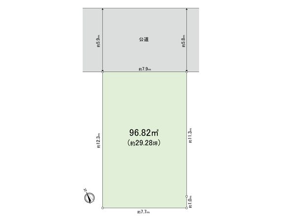 武蔵野市八幡町4丁目 区画図 区画図