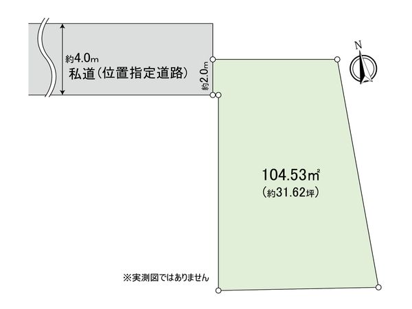 三鷹市下連雀1丁目土地 区画図 三鷹市下連雀1丁目土地 区画図