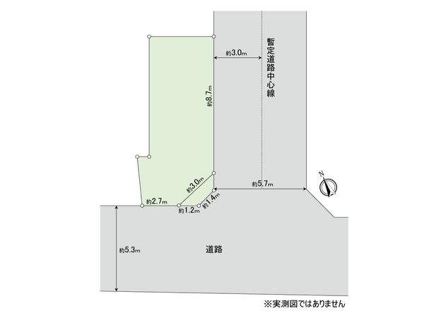 武蔵野市中町3丁目土地 区画図