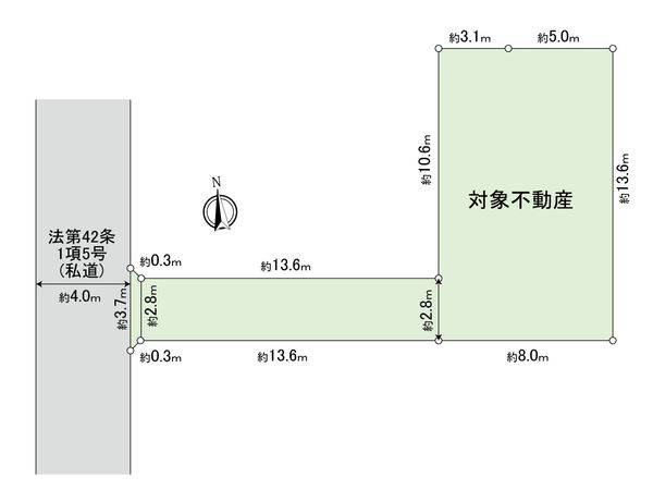 小金井市東町1丁目土地 区画図 小金井市東町1丁目土地 区画図