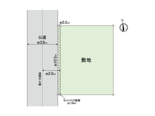 小金井市貫井北町1丁目 土地 区画図 区画図