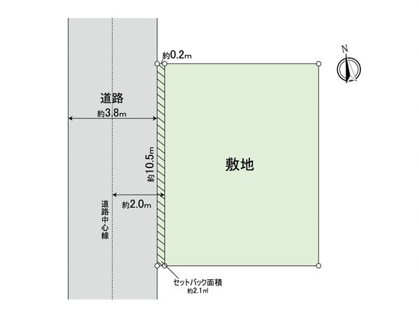 小金井市貫井北町1丁目 土地 区画図 小金井市貫井北町1丁目 土地 区画図