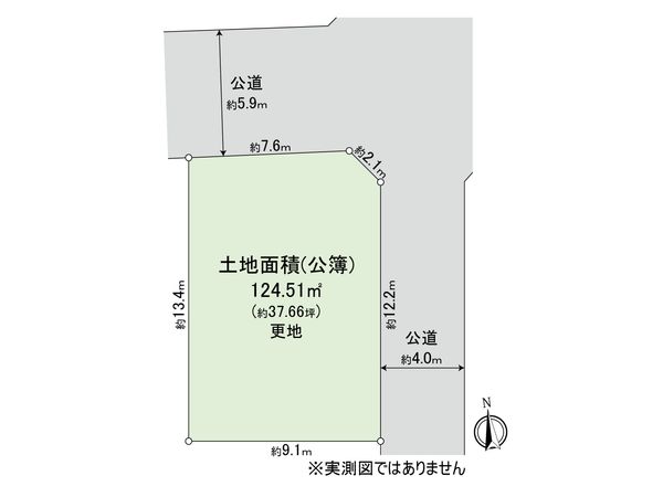 三鷹市上連雀6丁目 土地 区画図