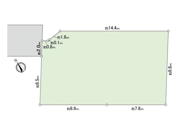 武蔵野市八幡町1丁目土地 区画図 区画図