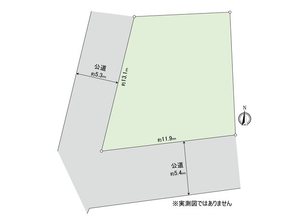 杉並区本天沼2丁目 土地 区画図