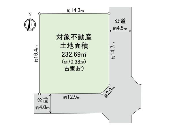 三鷹市上連雀5丁目 土地 区画図